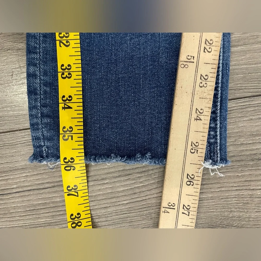 MOTHER The Mid‎ Rise Dazzler Ankle Fray Weekend Warrior Jeans Size 28 - Picture 5 of 13